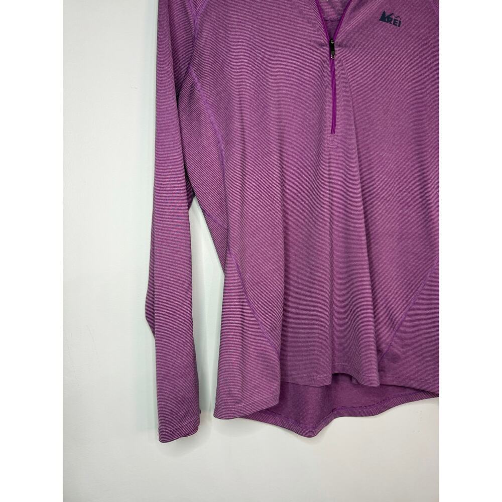 REI Midweight Base Layer Half-Zip Top pullover in a plum color Size Large - Picture 4 of 5